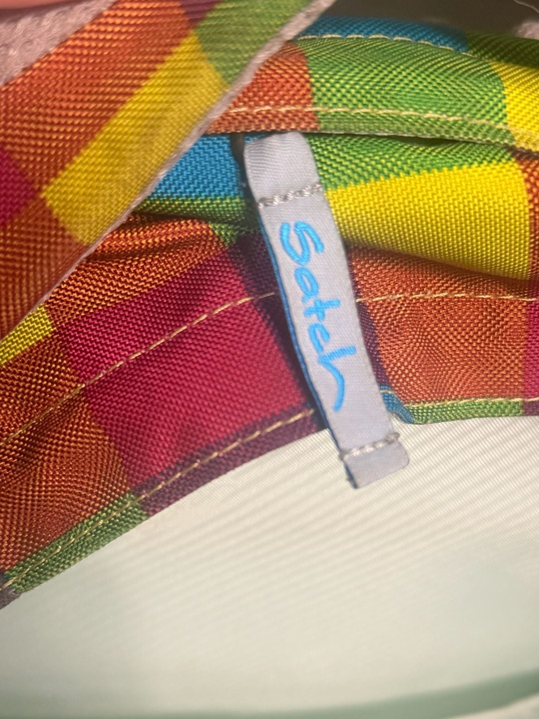 Satch School Backpack Beach Leach 2.0 Multicolor Plaid 8
