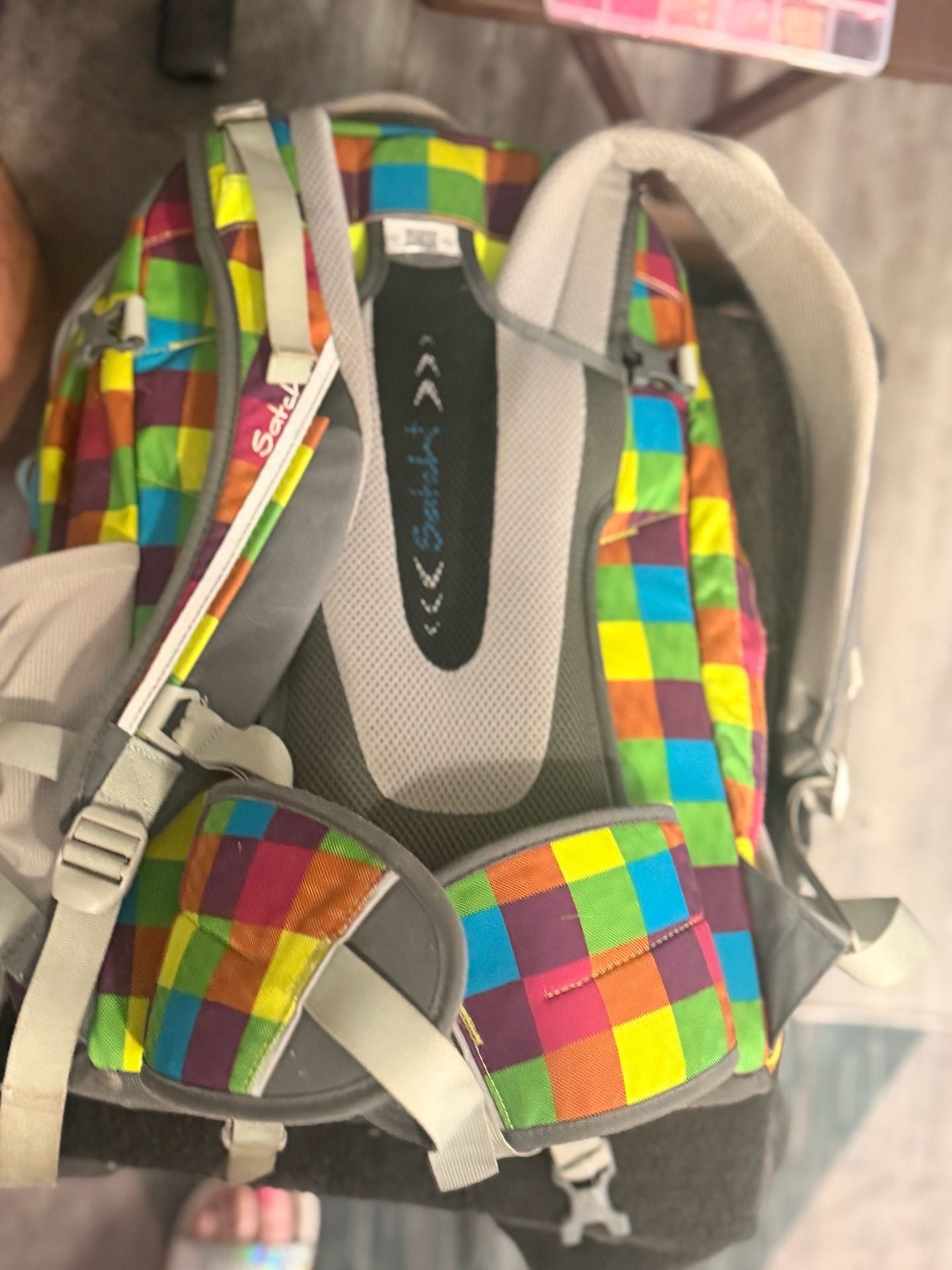 Satch School Backpack Beach Leach 2.0 Multicolor Plaid 10