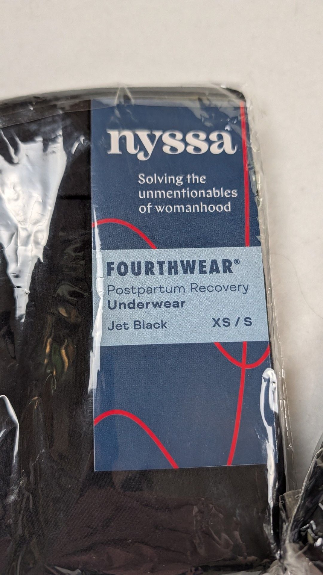 Nyssa Fourthwear Postpartum Recovery Underwear and Bralette Set Jet Black XS/S 3