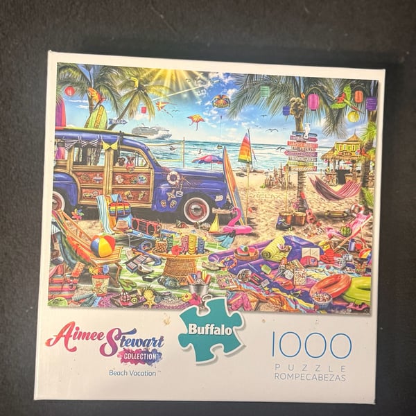 Buffalo Games Aimee Stewart Beach Vacation 1000 Piece Jigsaw Puzzle