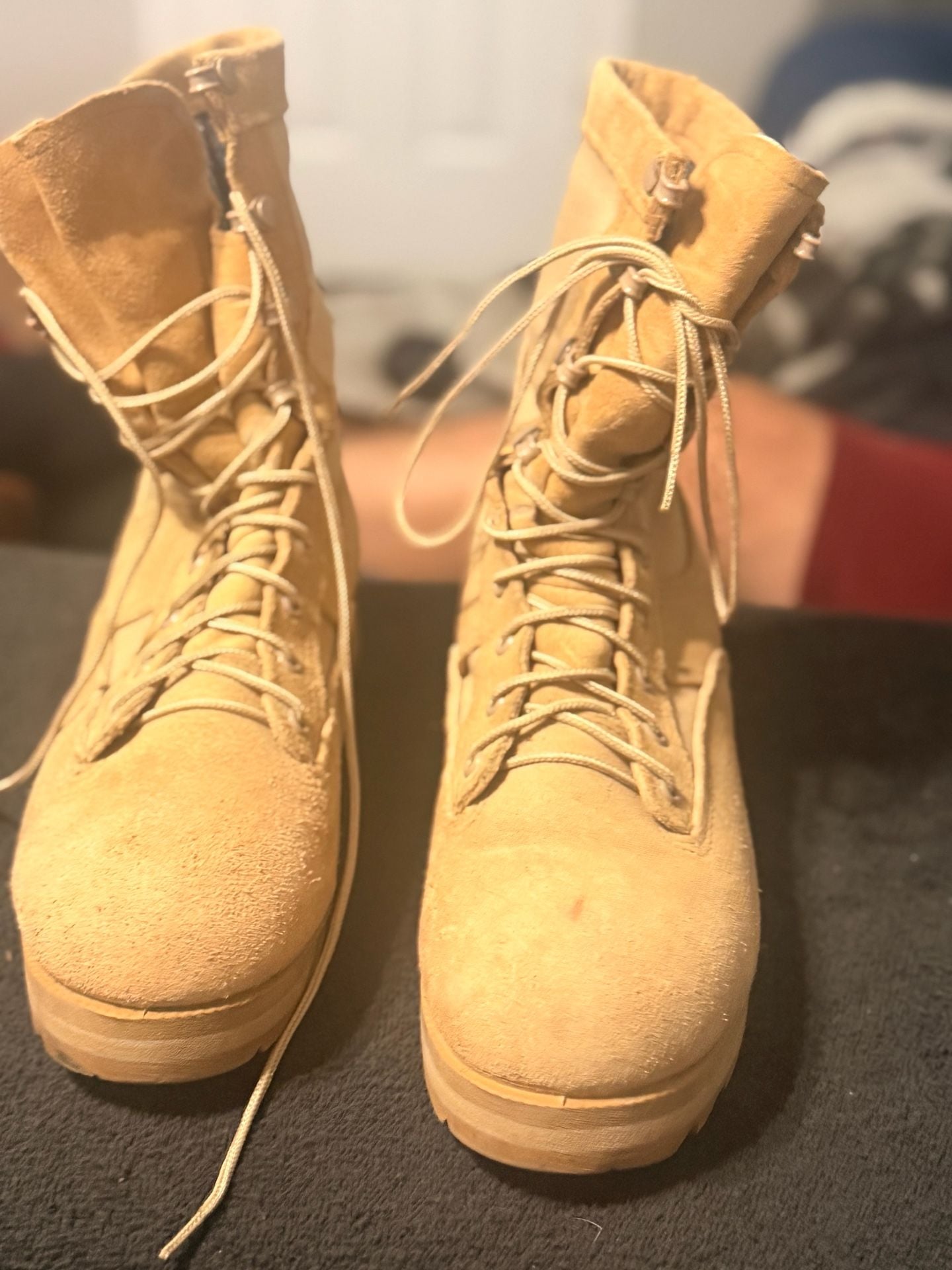 Belleville Gore-Tex Desert Tan Combat Boots Size 5W 1