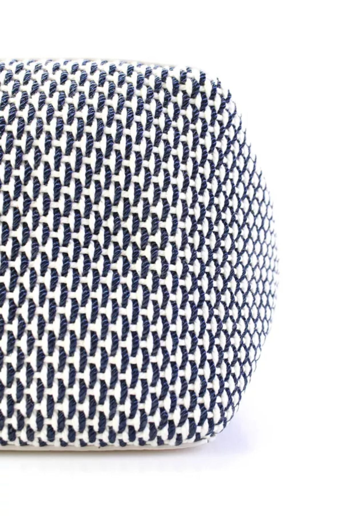 Kate Spade Small Bucket Bag Woven Blue White Crossbody Bag 10