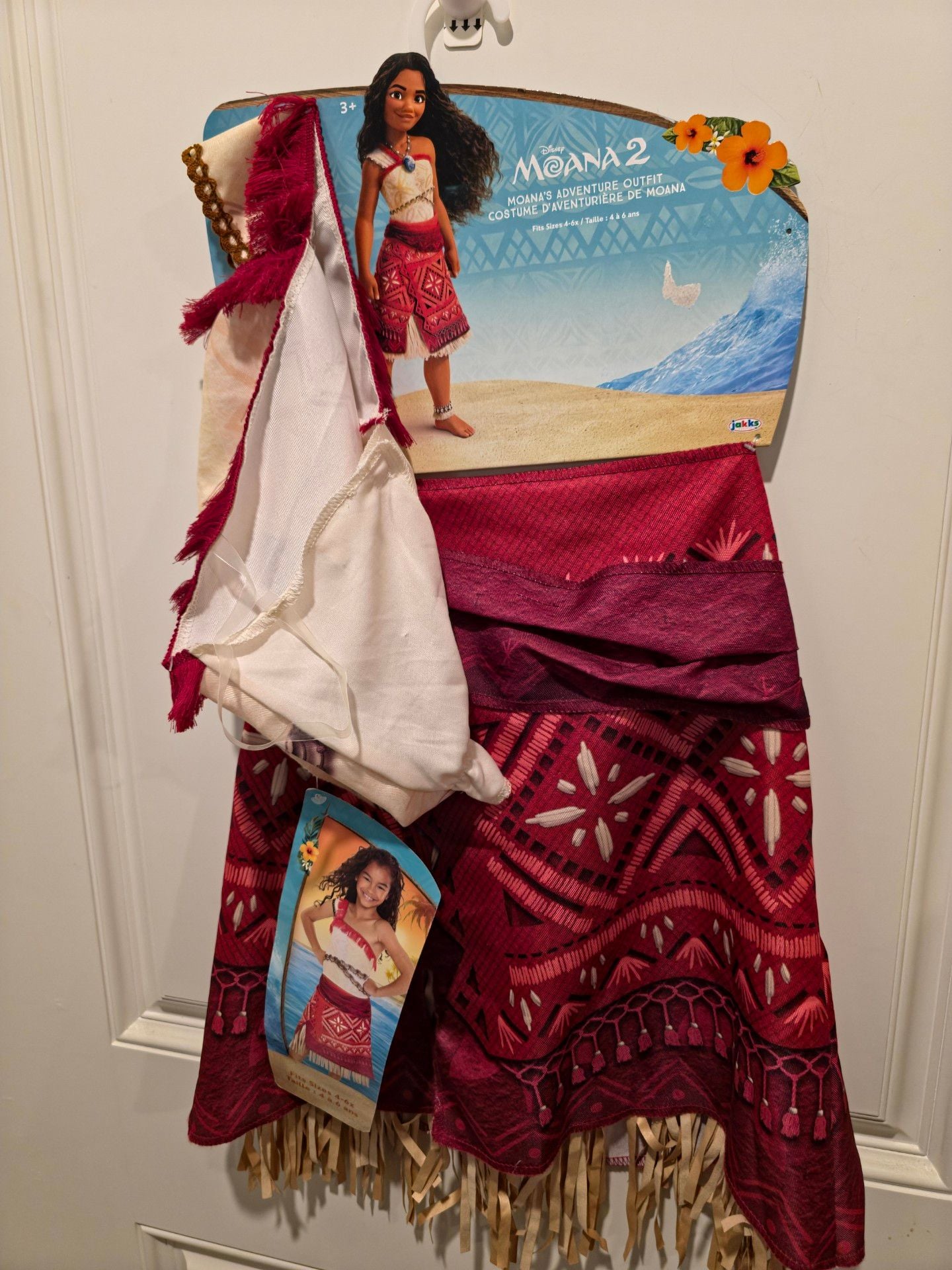 Disney Moana 2 Adventure Outfit Costume Size 4-6X 1