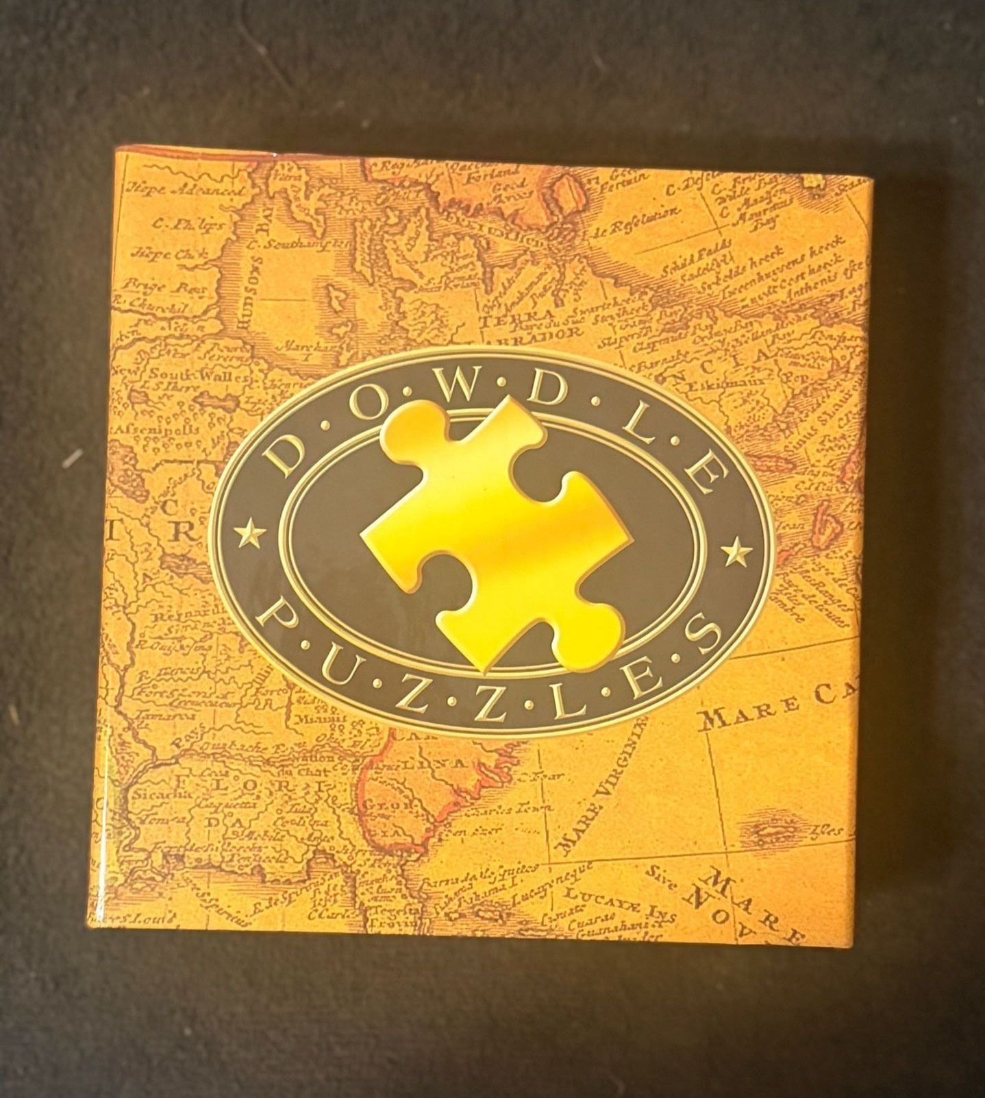 Travel America and Rome 300 Piece 16x20 Jigsaw Puzzle Dowdle Folk Art Stickers Label. Lot of 2 2