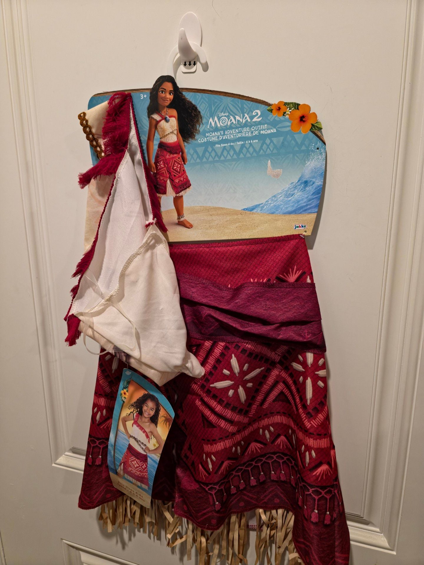 Disney Moana 2 Adventure Outfit Costume Size 4-6X 3