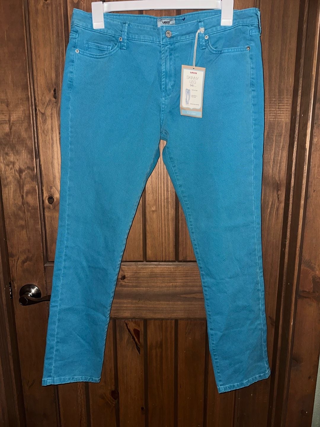 Levi's 545 Skinny Leg Jeans Blue Low Rise 2
