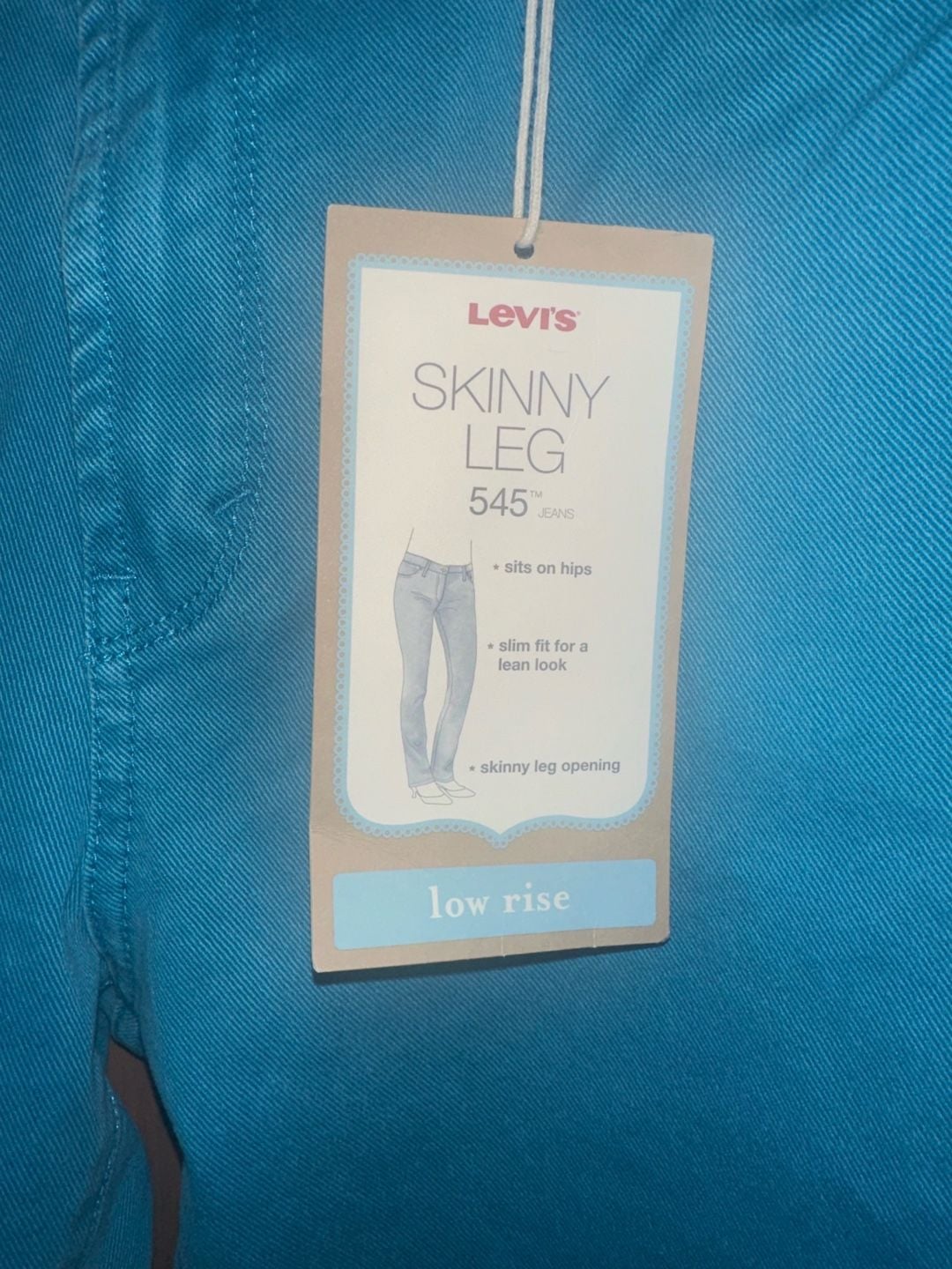Levi's 545 Skinny Leg Jeans Blue Low Rise 5