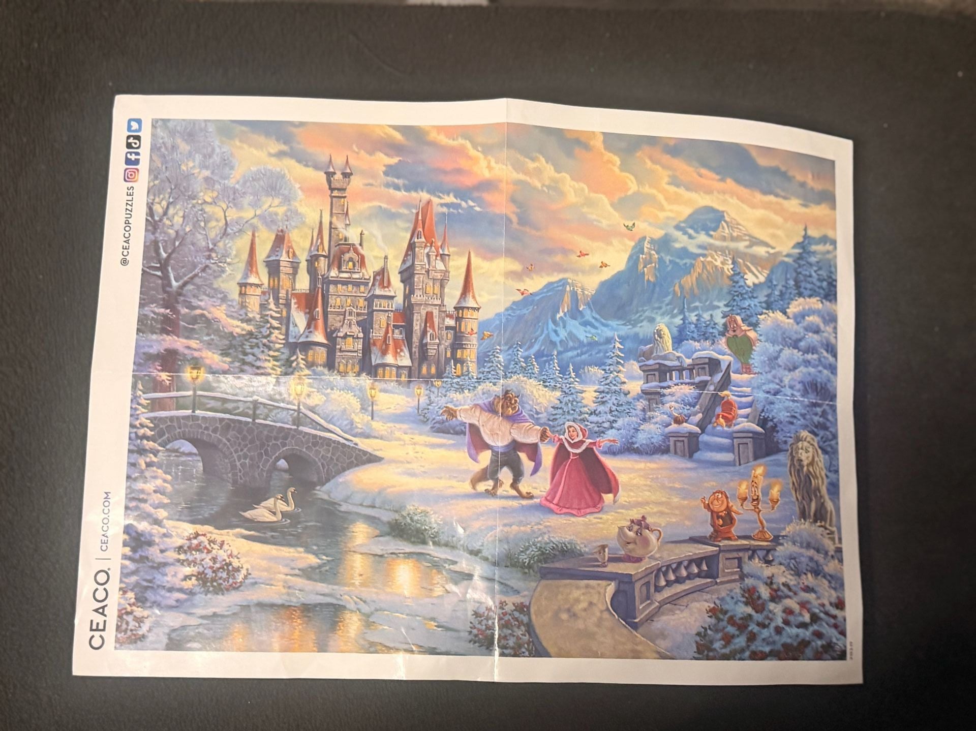 Ceaco Thomas Kinkade Disney Beauty and the Beast 1000 Piece Jigsaw Puzzle 4