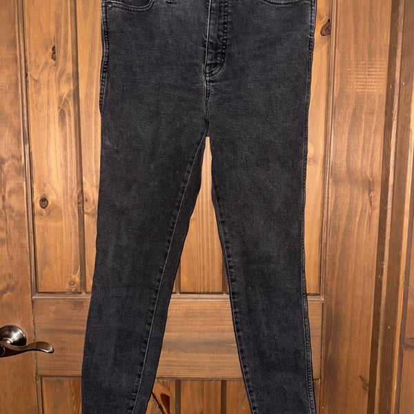 Madewell Skinny Jeans Black Acid Wash