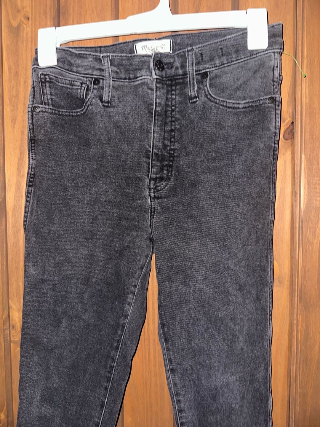 Madewell Skinny Jeans Black Acid Wash 3