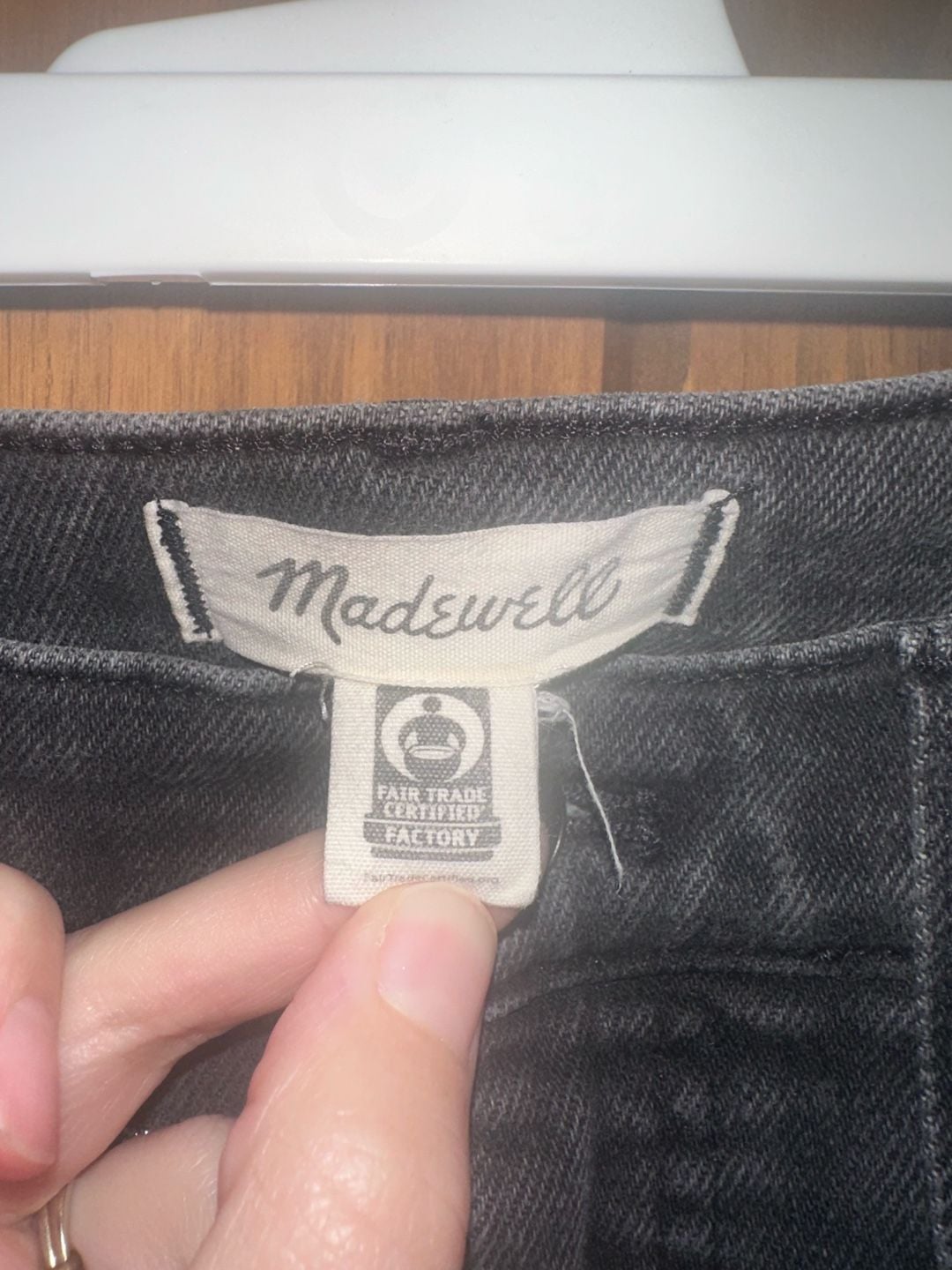 Madewell Skinny Jeans Black Acid Wash 5
