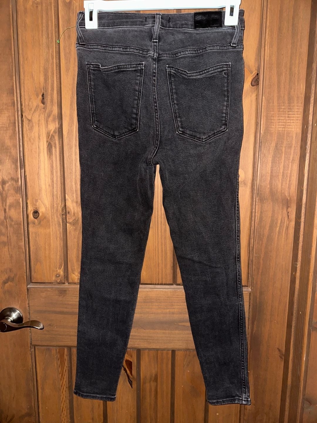 Madewell Skinny Jeans Black Acid Wash 6