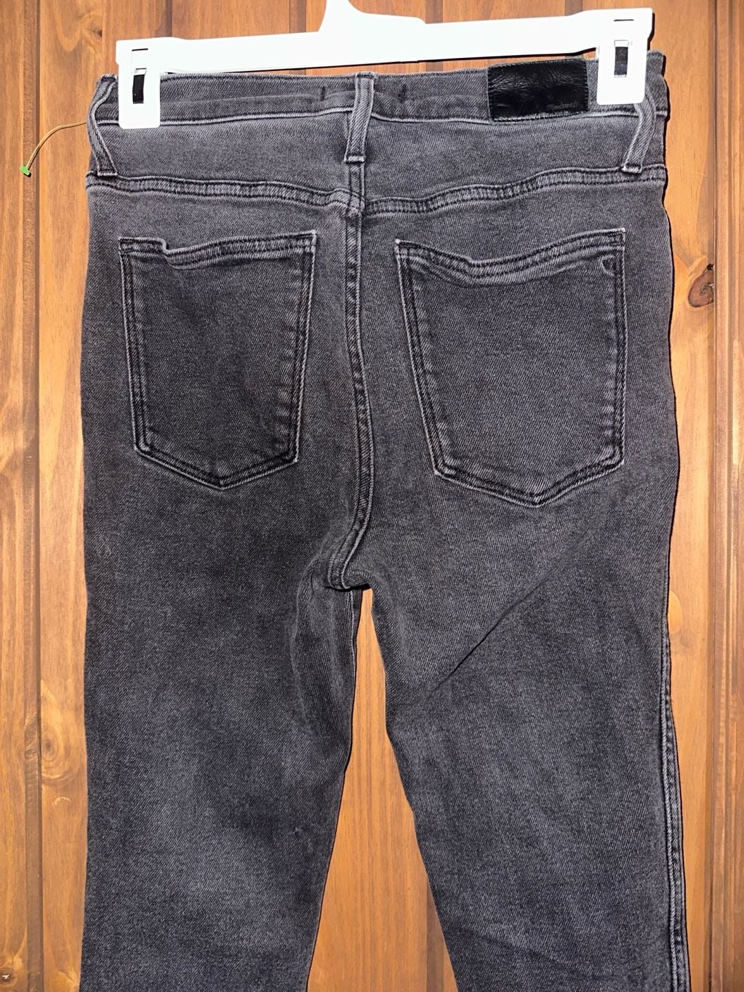 Madewell Skinny Jeans Black Acid Wash 7