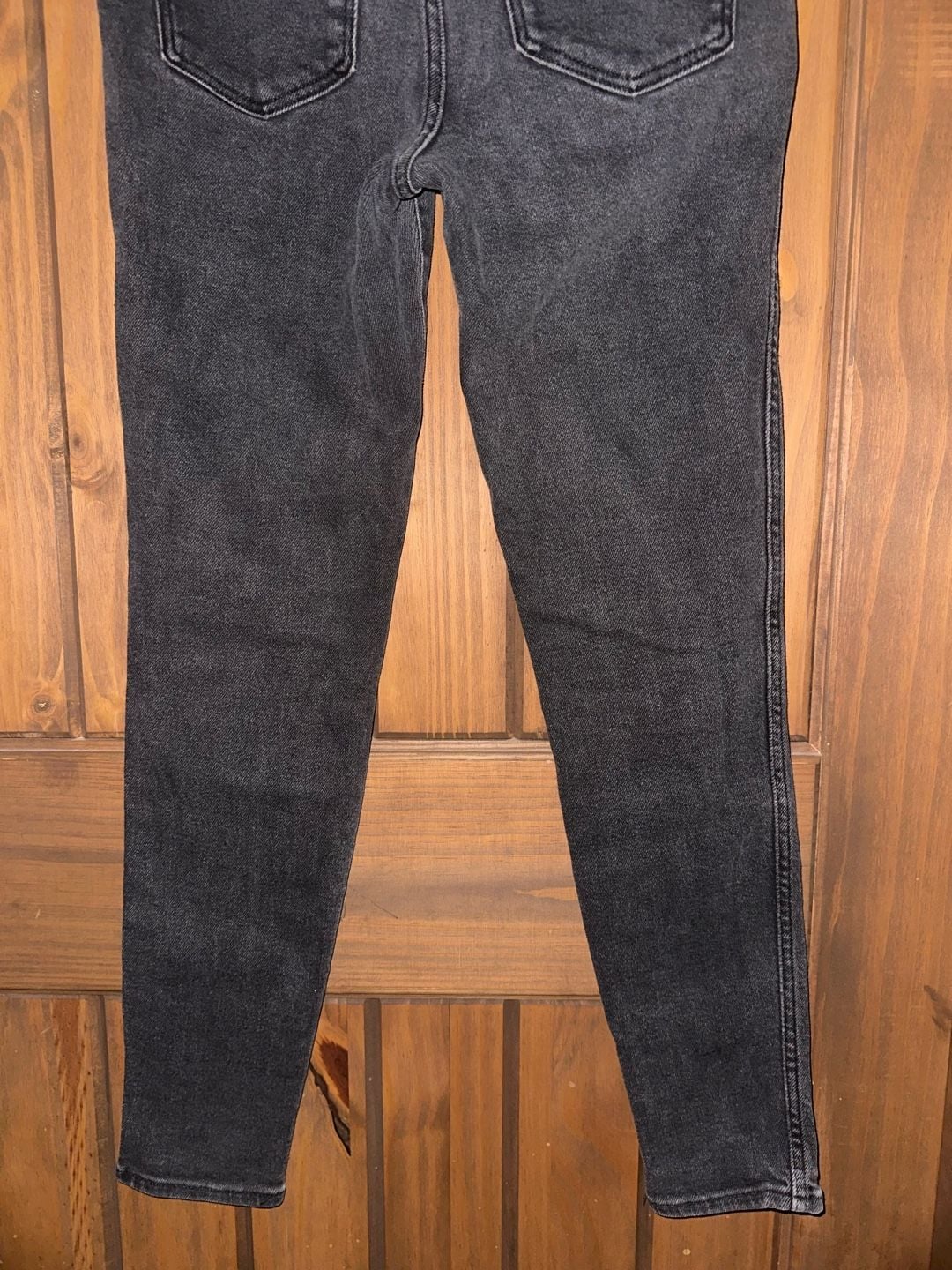 Madewell Skinny Jeans Black Acid Wash 8