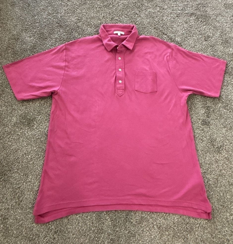 Peter Millar Polo Shirt Size 2XL Pink Pocket Short Sleeve 2