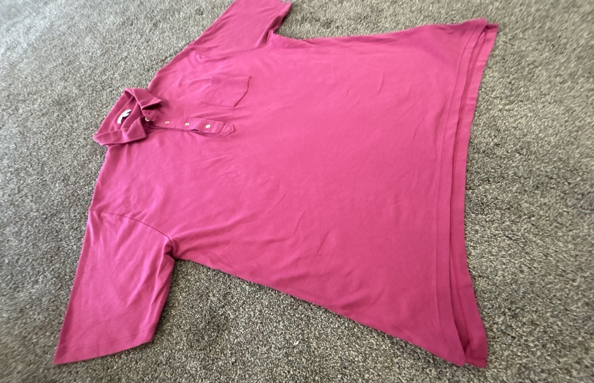 Peter Millar Polo Shirt Size 2XL Pink Pocket Short Sleeve 5