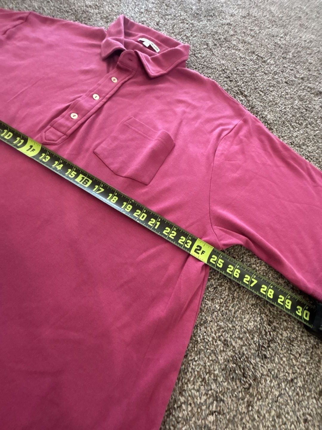 Peter Millar Polo Shirt Size 2XL Pink Pocket Short Sleeve 4
