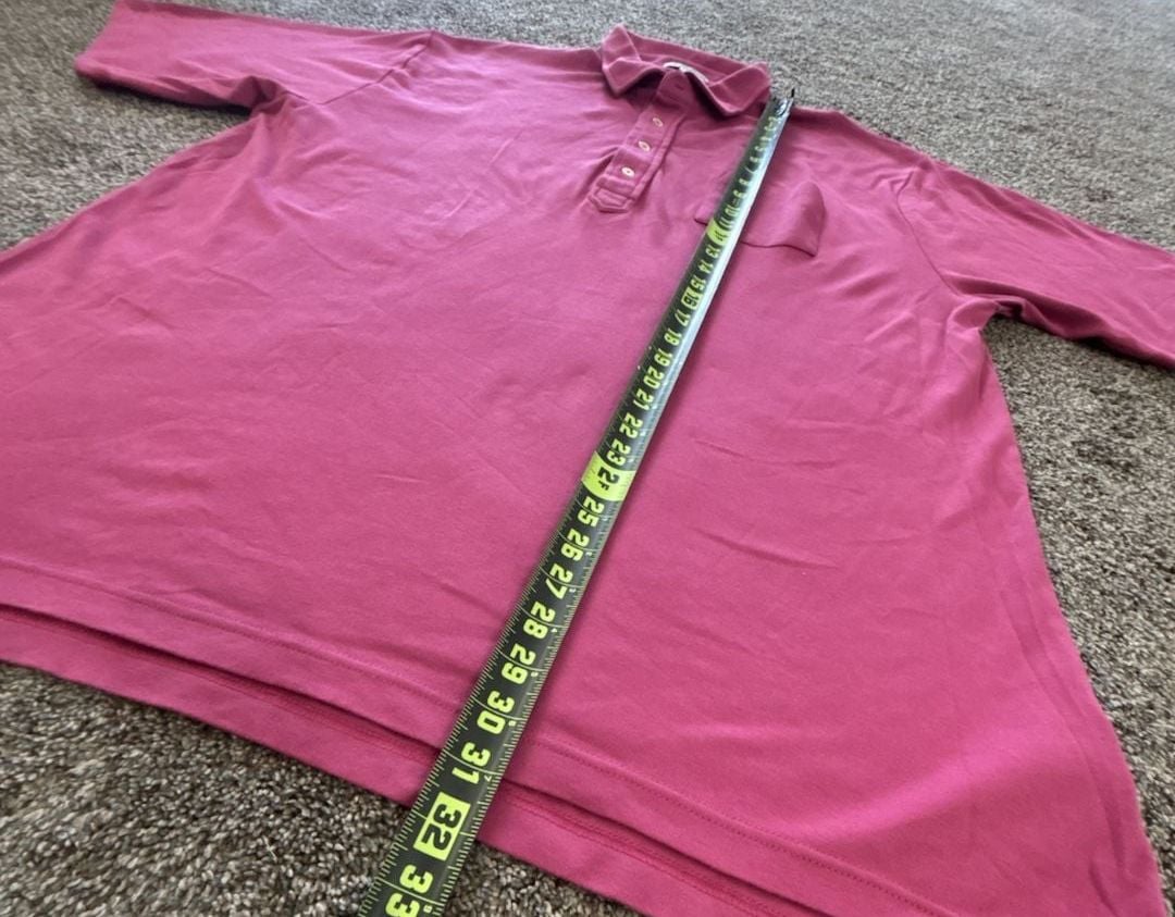 Peter Millar Polo Shirt Size 2XL Pink Pocket Short Sleeve 6
