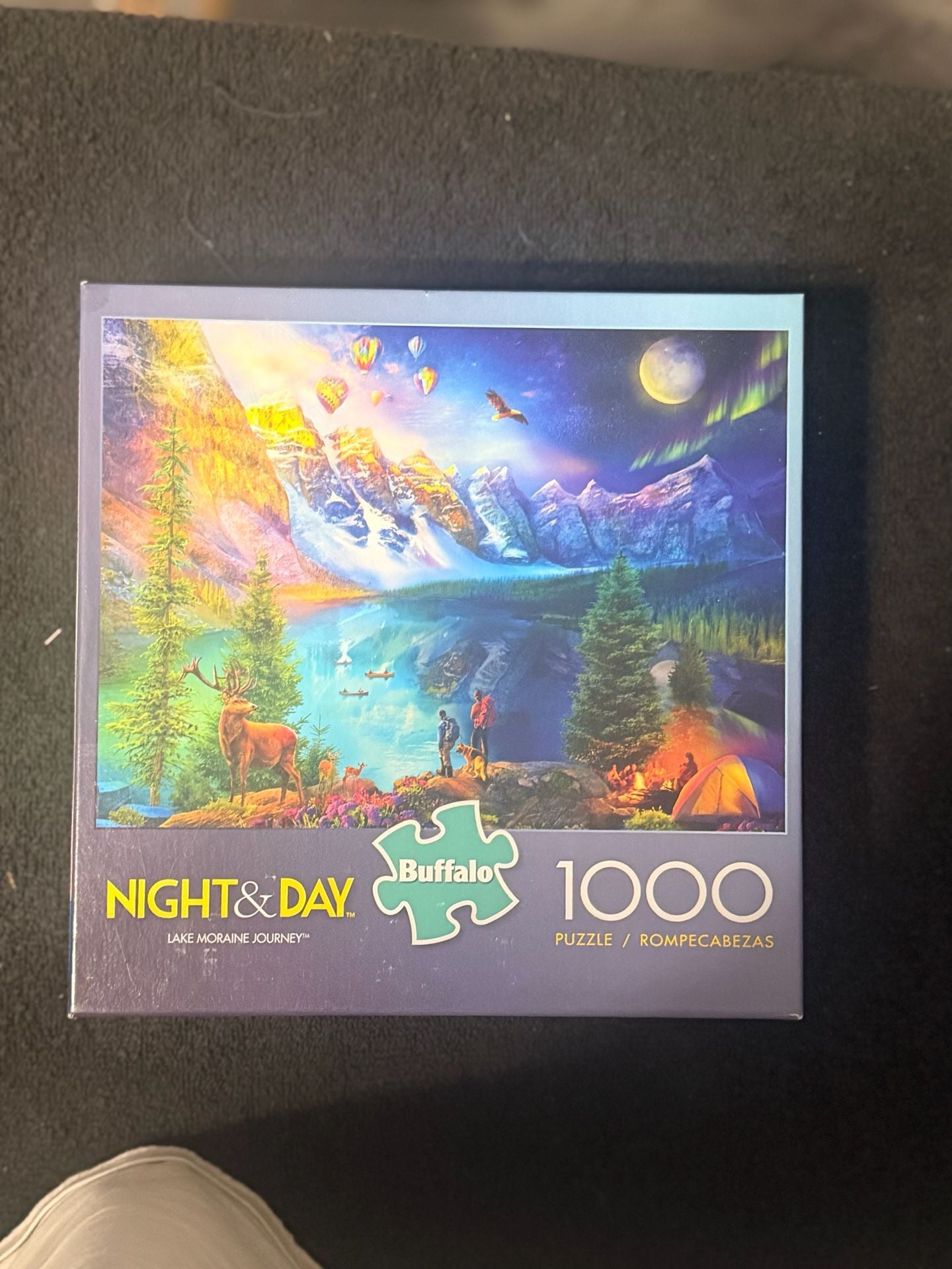 Buffalo Games Night & Day Lake Moraine Journey 1000 Piece Jigsaw Puzzle 1
