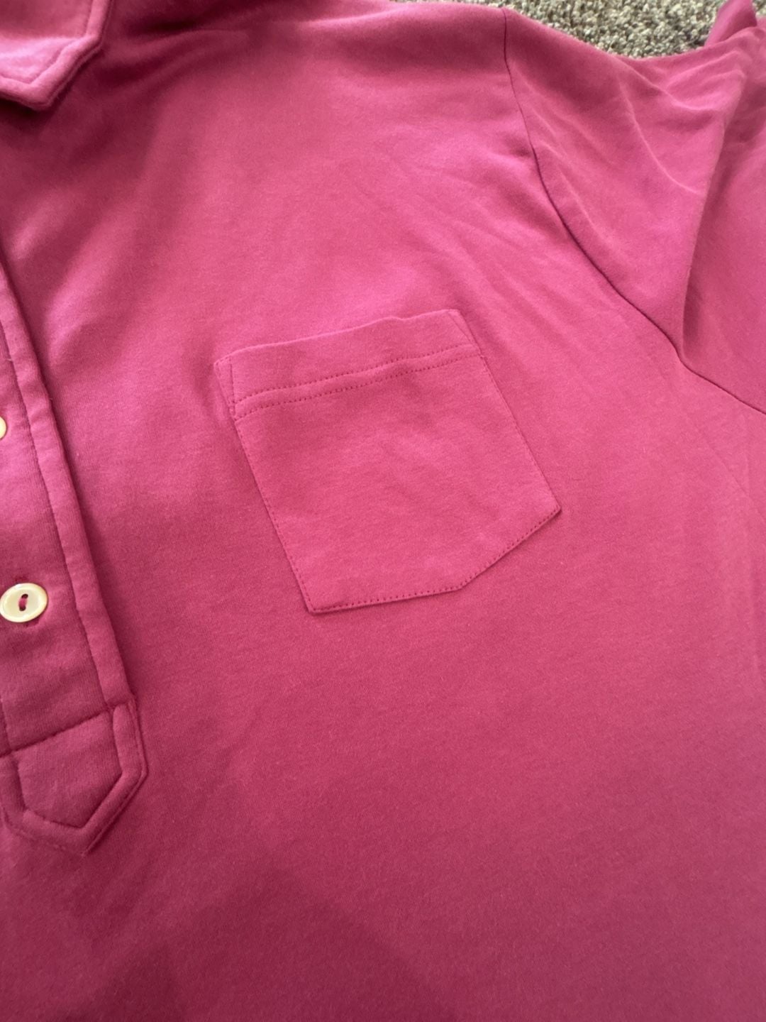 Peter Millar Polo Shirt Size 2XL Pink Pocket Short Sleeve 10