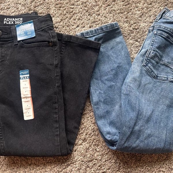 Two pairs of Arizona Jean Co Advance Flex 360 Skinny Jeans