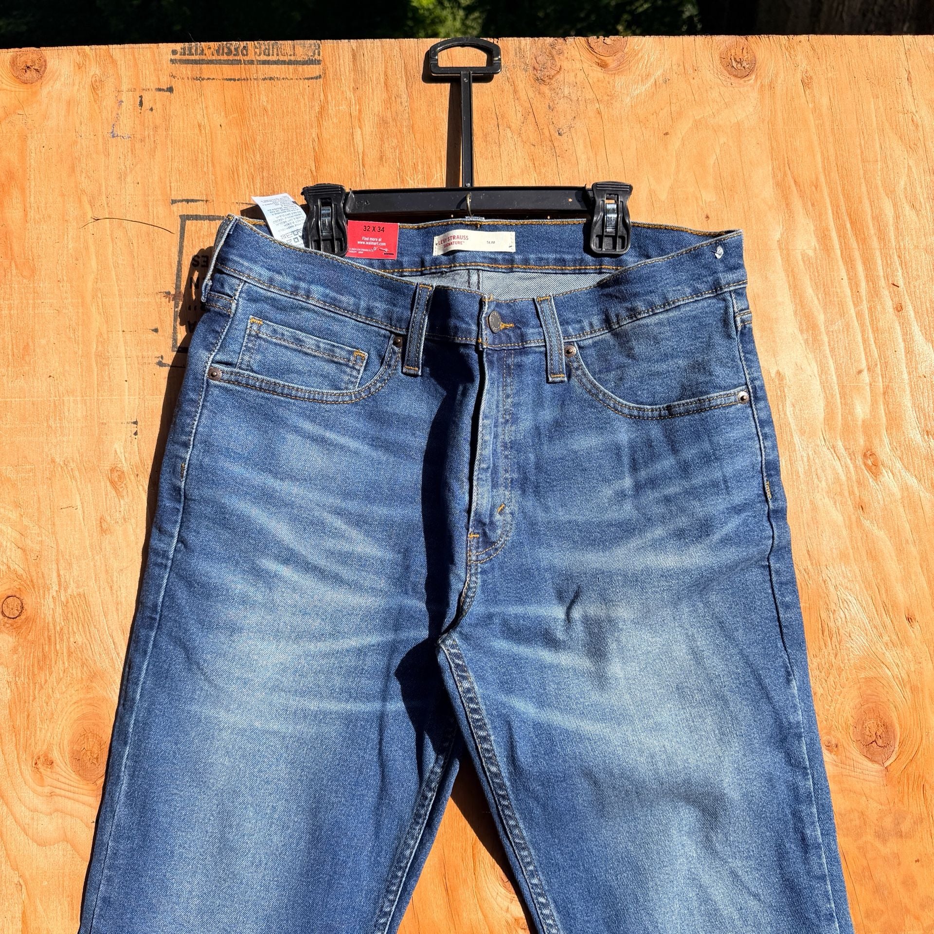 Levi Strauss Signature Slim Jeans Size 32x34 Blue Denim 7