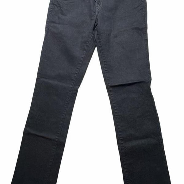 Levi's 552 Mid Rise Straight Black Denim Pants Size 6