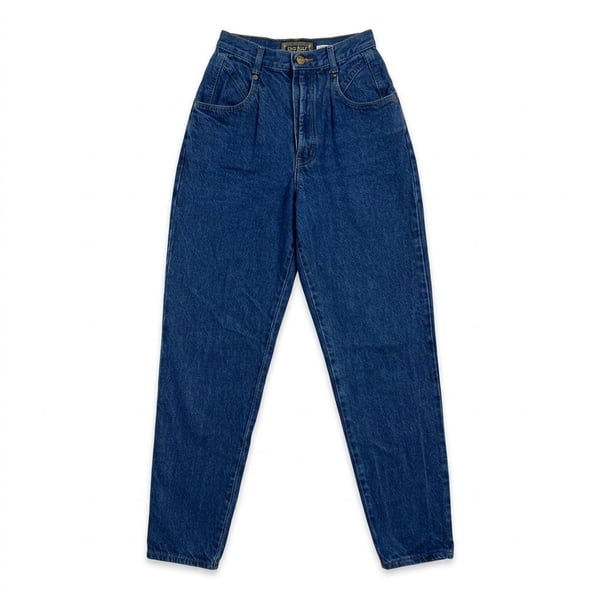 Bonjour Mom Jeans Size 3/4 Vintage High Waist Pleated Denim