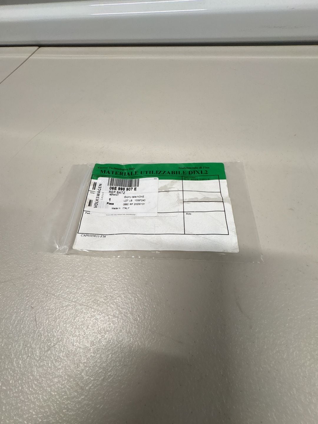 Volkswagen 06E 998 907 E Repair Kit O-Ring Set OEM 1