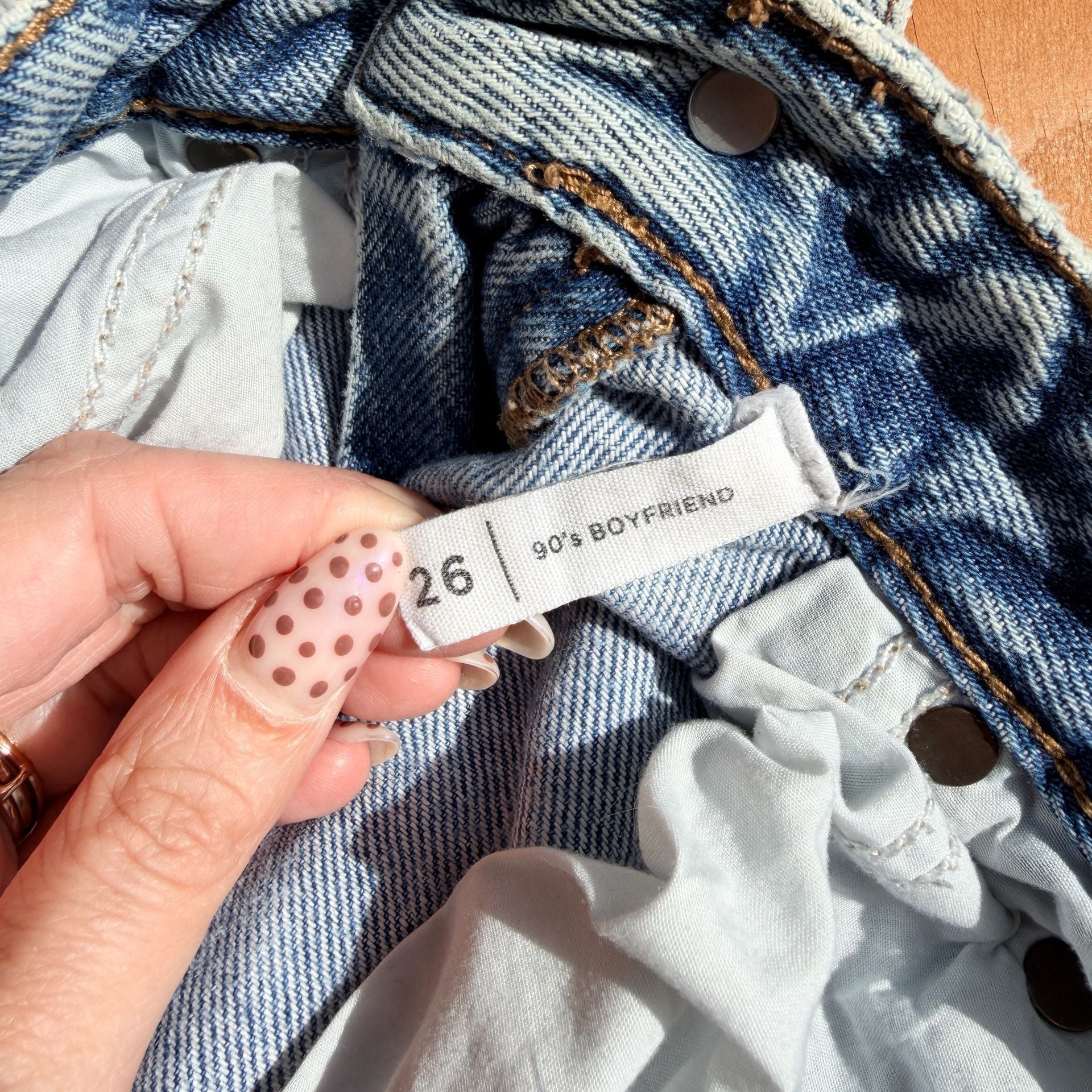 PacSun 90's Boyfriend Jeans Size 26 Light Wash Denim 7
