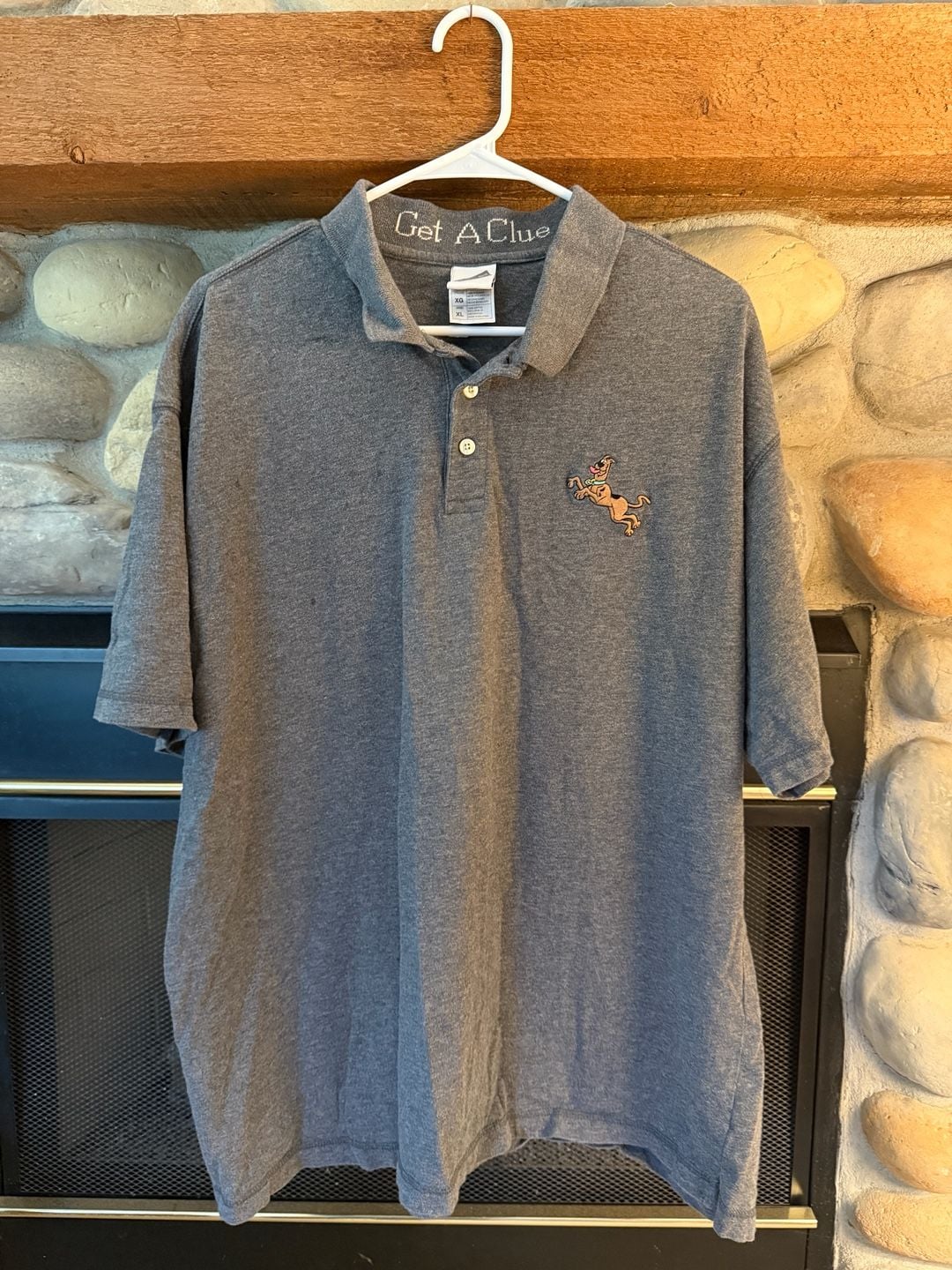 Warner Bros Get A Clue Scooby Doo Polo Shirt XL 2