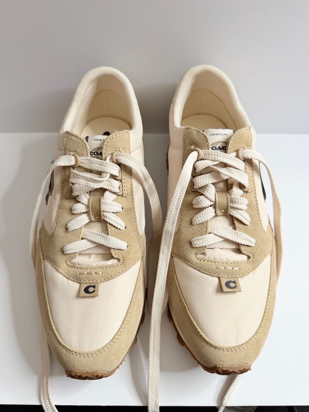 COACH Women's Runner "C" Lace Up Jogger Sneakers - , 4