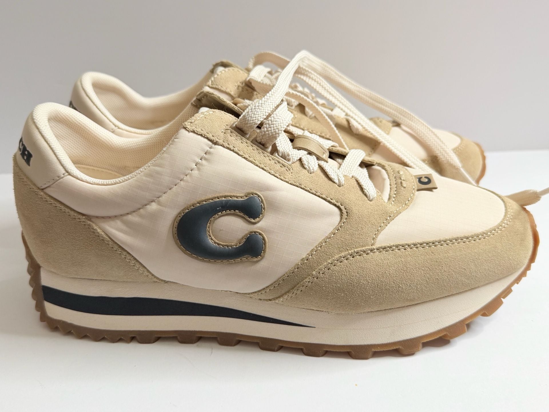 COACH Women's Runner "C" Lace Up Jogger Sneakers - , 6