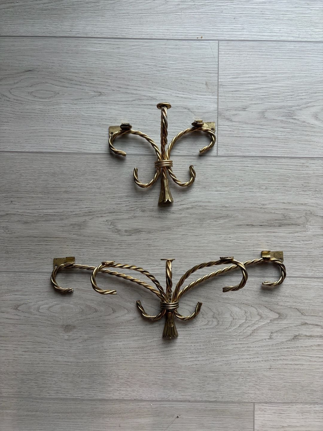 Vintage Twisted Rope Shelf Brackets 1