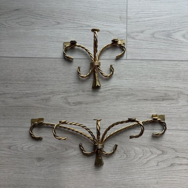 Vintage Twisted Rope Shelf Brackets