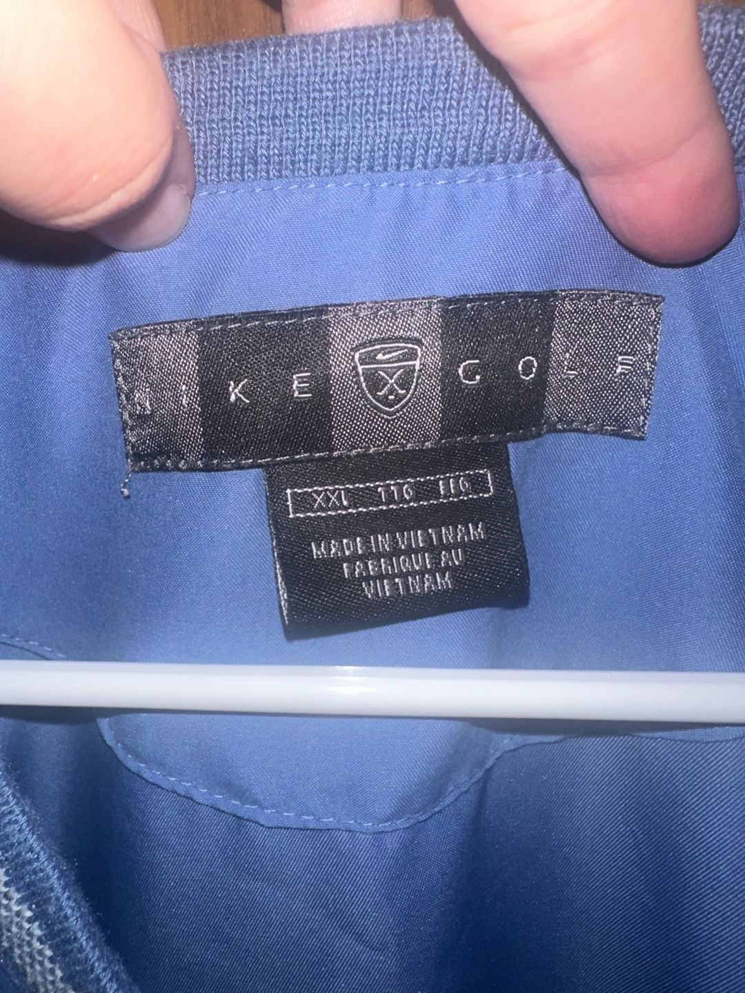 Nike Golf Windbreaker Pullover Size XXL Blue V-Neck Jacket 3