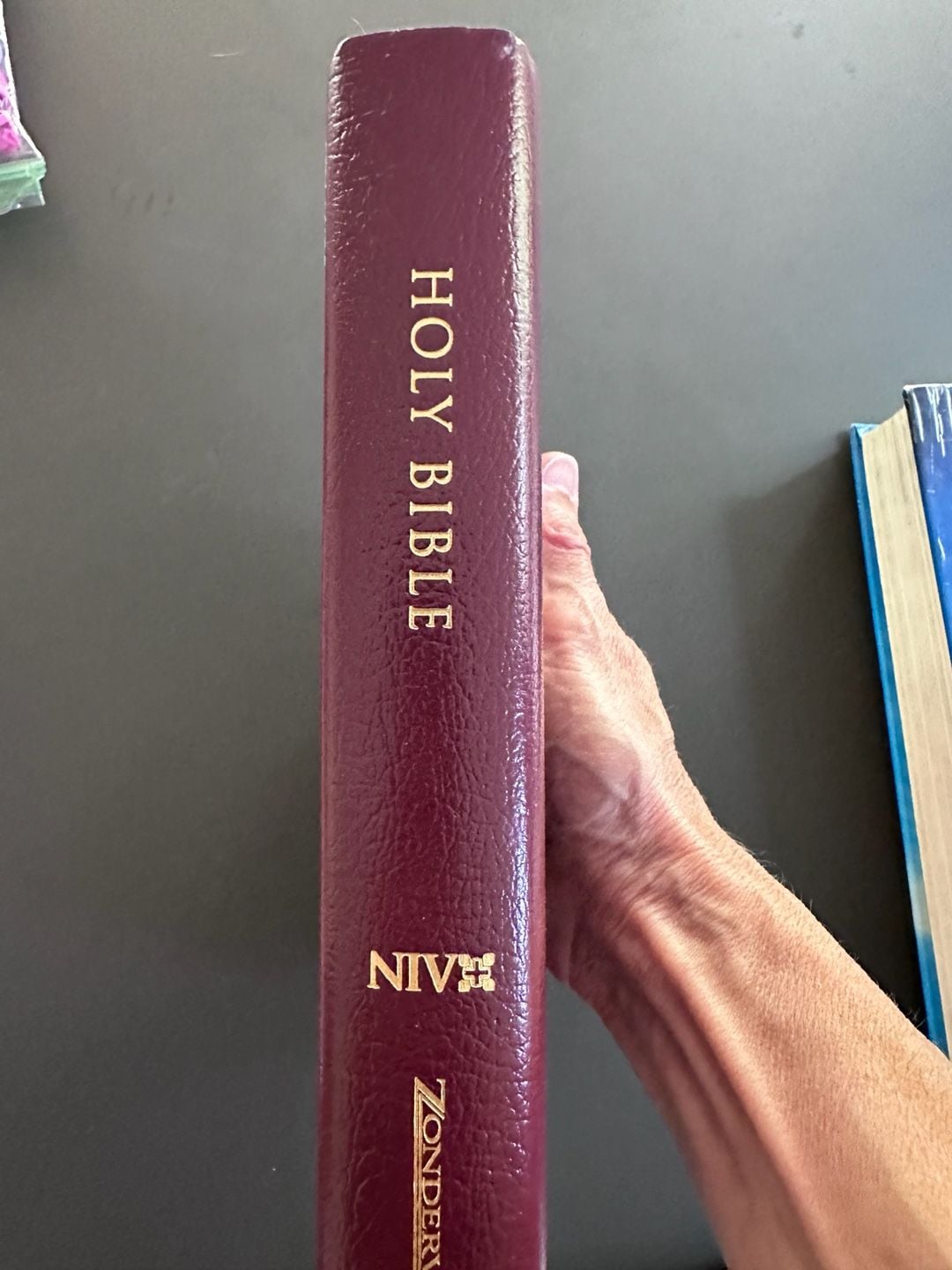 Zondervan Holy Bible NIV Red Letter Edition Burgundy Faux Leather 5