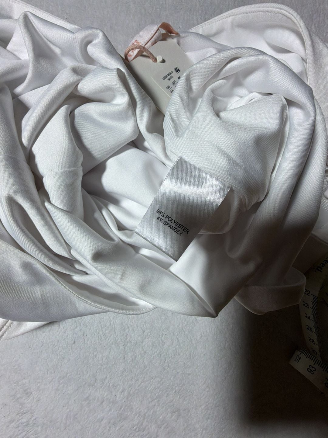 GB Plunge V-neck Long Sleeve Bodysuit White Size M 5
