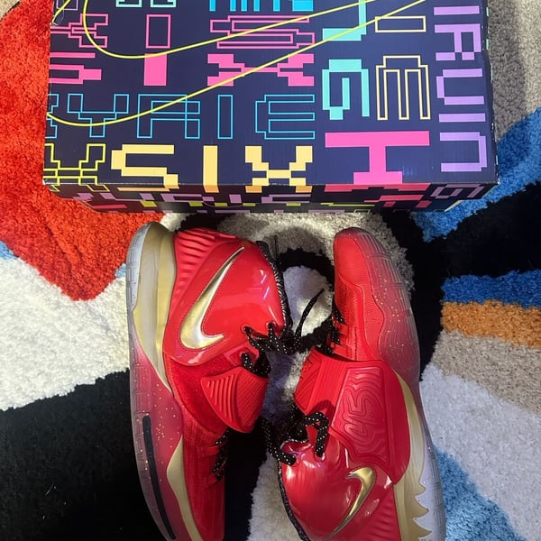 Nike Kyrie 6 Concepts Khepri Red Pink Gold Basketball Shoes