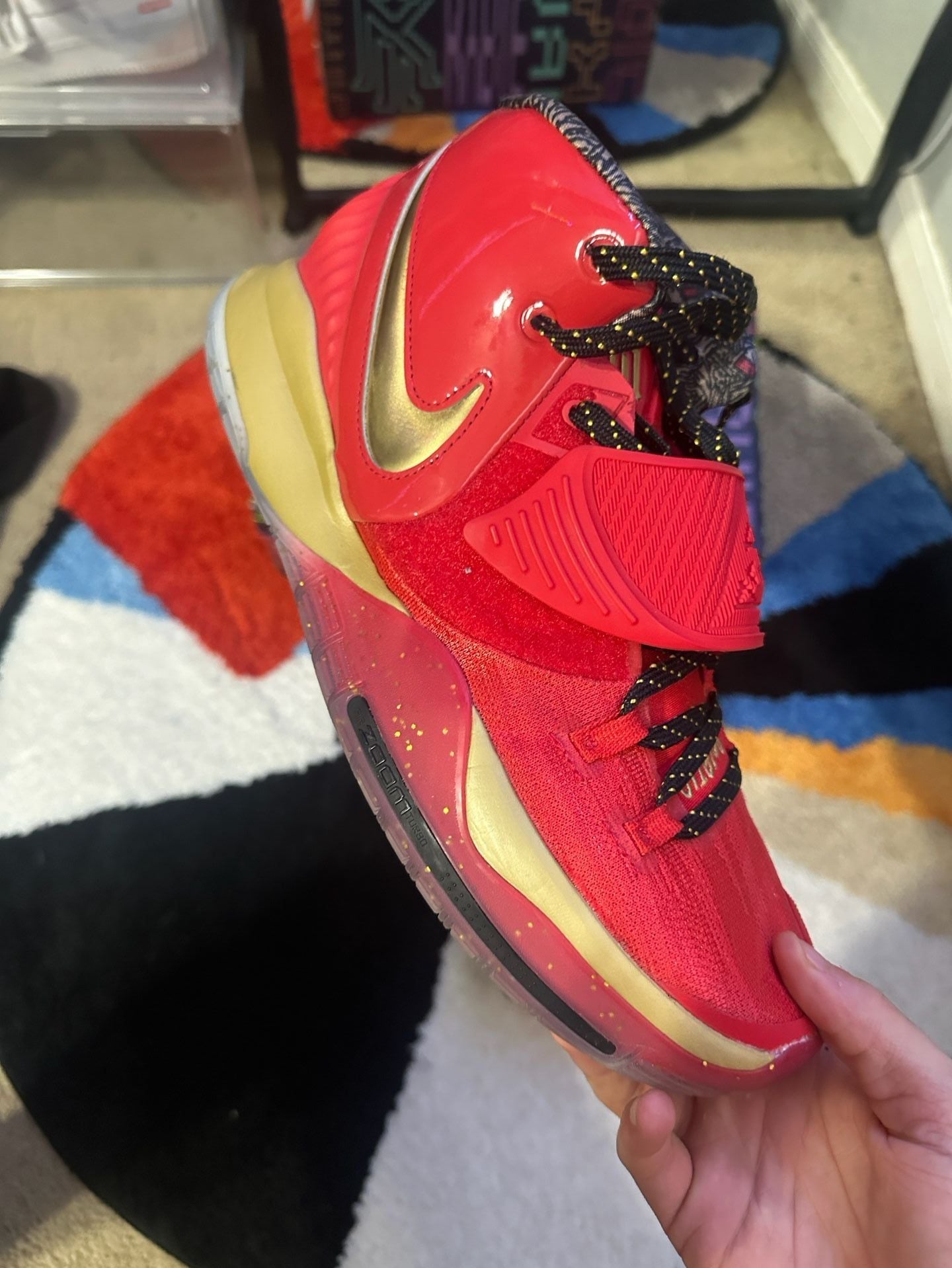 Nike Kyrie 6 Concepts Khepri Red Pink Gold Basketball Shoes 3