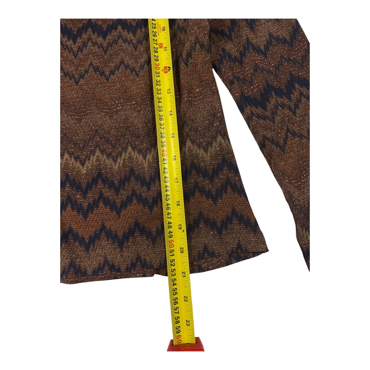 Ramy Brook Prudence Pullover Size M Brown Chevron Top 8