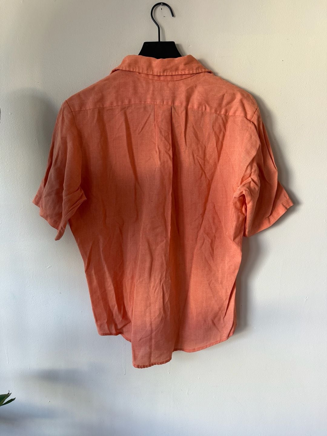 Kennington Short Sleeve Button Down Shirt Size M Orange Vintage 5