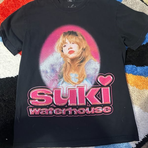 Suki Waterhouse The Sparklemuffin Tour T-Shirt Size M Black Concert Merch