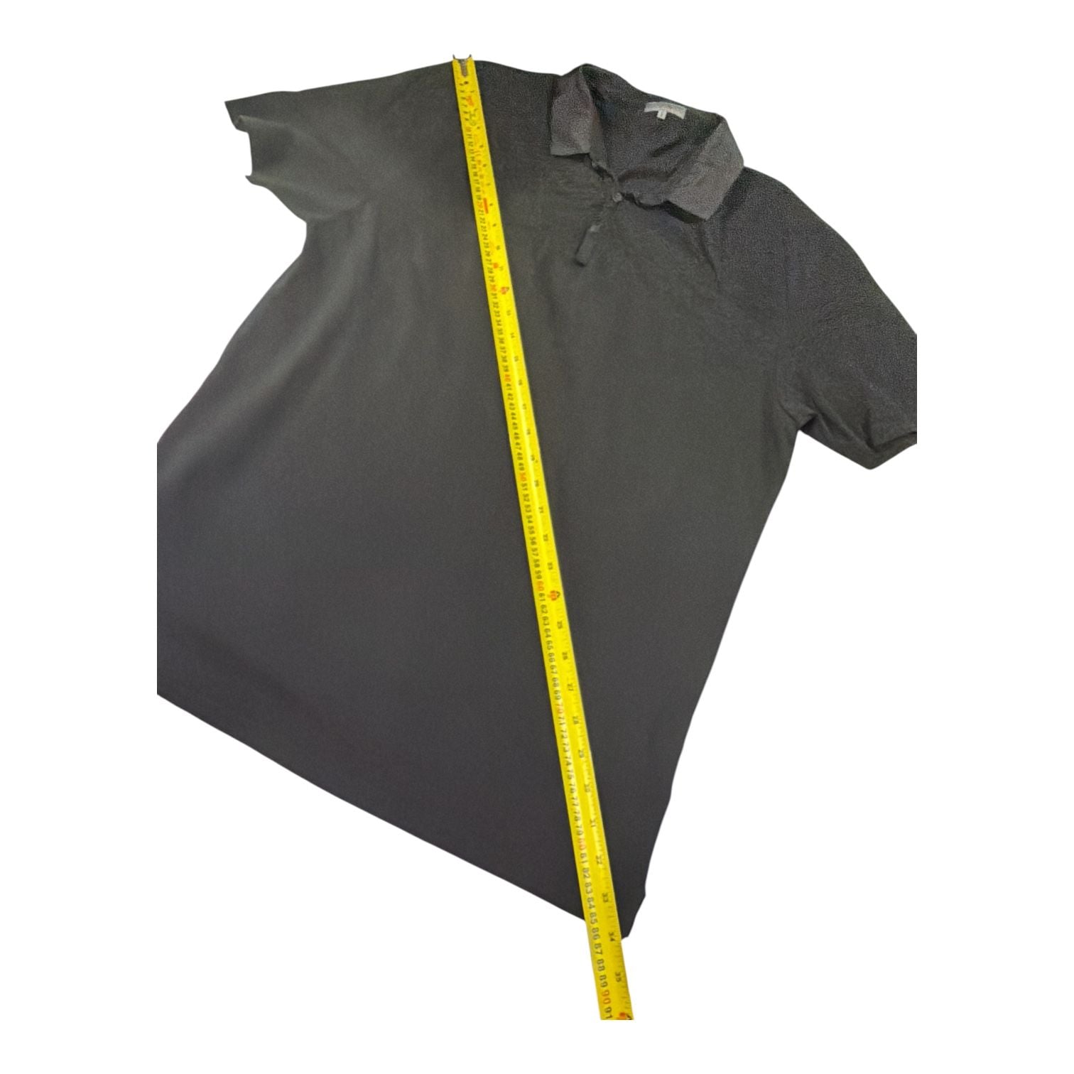 Lanvin Satin Collar Cotton Piqué Polo Shirt Black XXXL Made in Italy 9