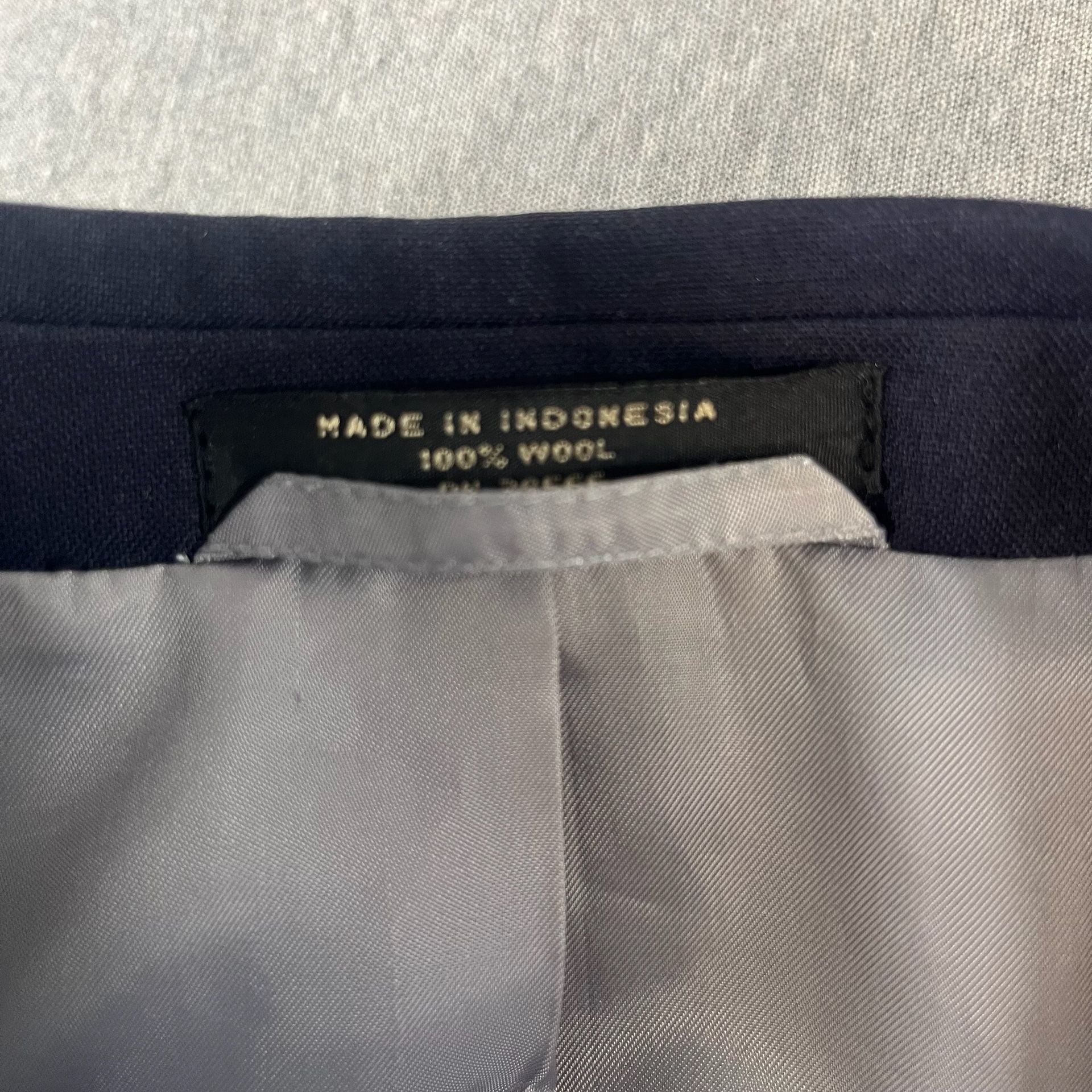 Mappelli de Milano 100% Wool Navy Blue Blazer Sport Coat Gold Buttons Size 48R 8