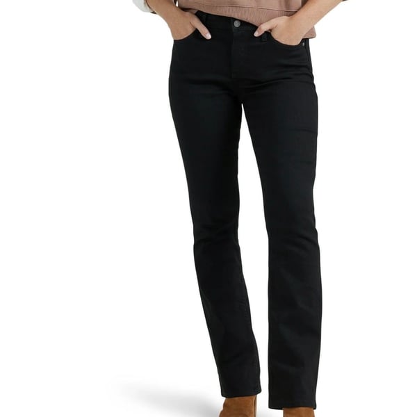 Lee Bootcut Mid Rise Jeans Size 8 Short Black