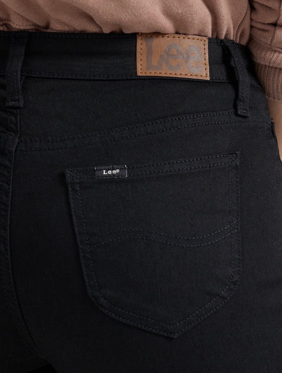 Lee Bootcut Mid Rise Jeans Size 8 Short Black 5