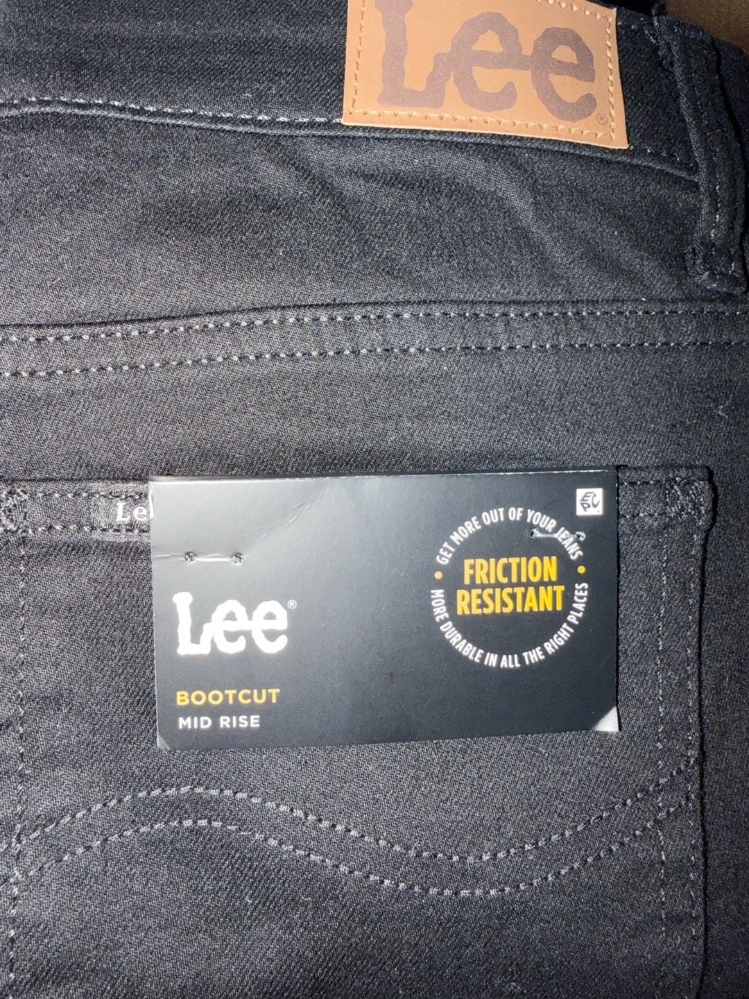 Lee Bootcut Mid Rise Jeans Size 8 Short Black 7
