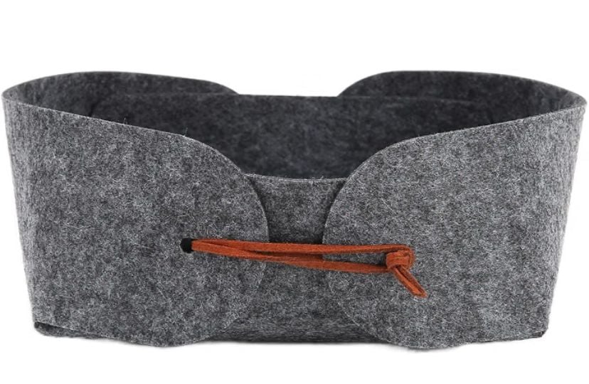 Felt Basket, Felt Storage Box Desktop Storage Convenient 2pcs Foldable 2