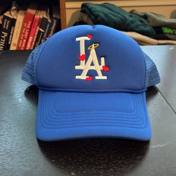 CVRTLA Los Angeles LA Hearts Trucker Hat Blue Snapback